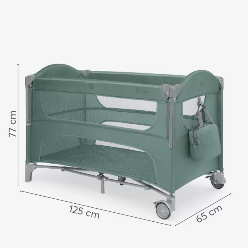Kikka Boo Premium Milky Way sa spustajucom stranicom i rancem - Green - 2 nivoa 