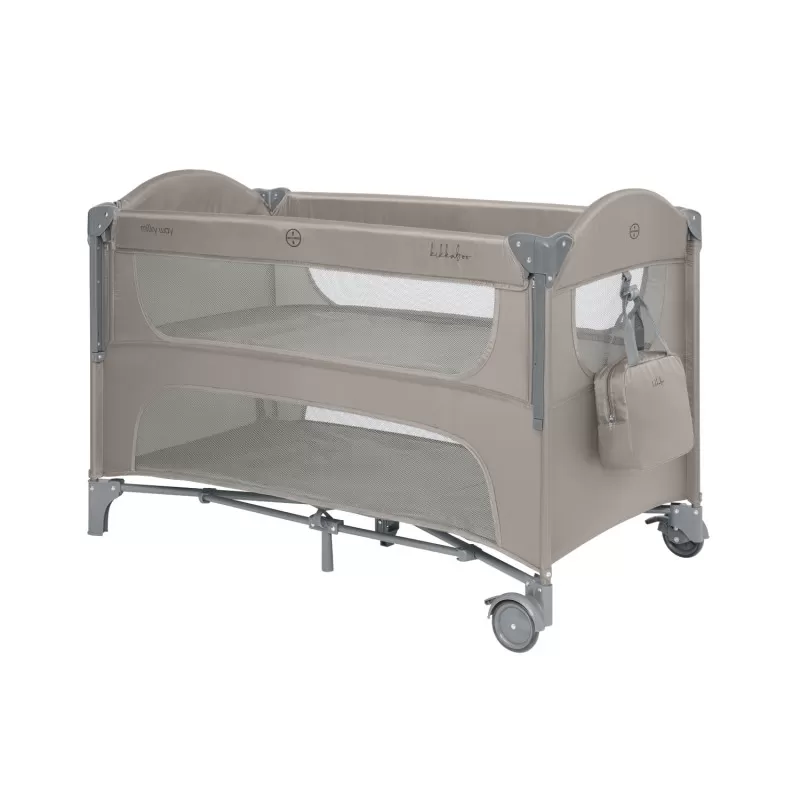 Kikka Boo Premium Milky Way sa spustajucom stranicom i rancem - Beige - 2 nivoa 