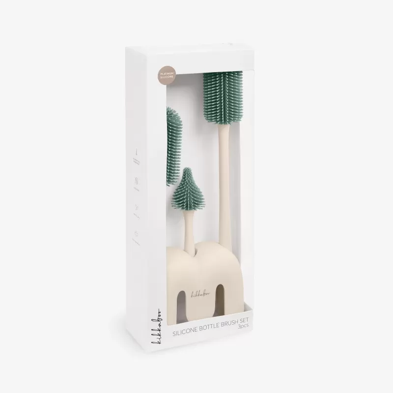 Kikka Boo Platinum set silikonske četke Sage 