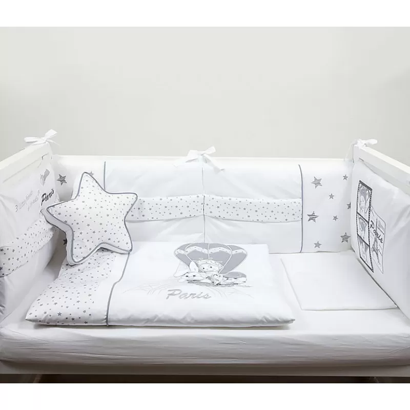 Posteljina Pariz - bela 