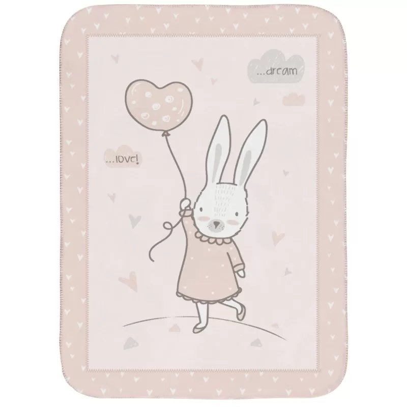 Kikka Boo Super soft baby ćebence 80x110 Rabbits in Love 