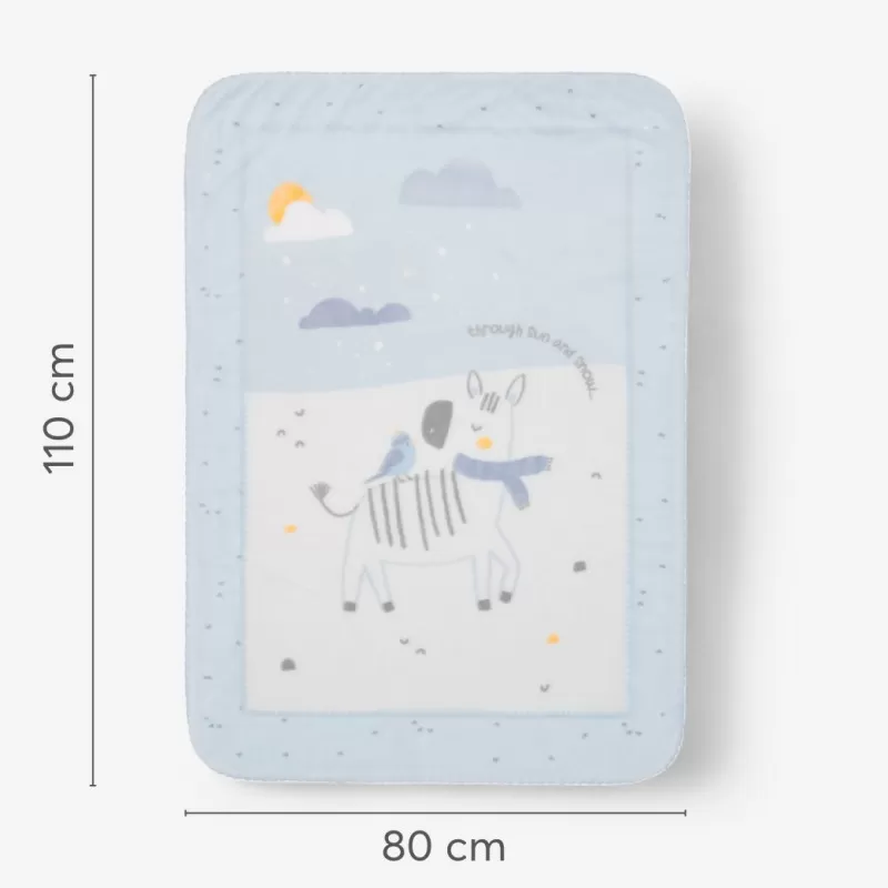 Kikka Boo Super soft baby ćebence 80x110 Stripy Friends 