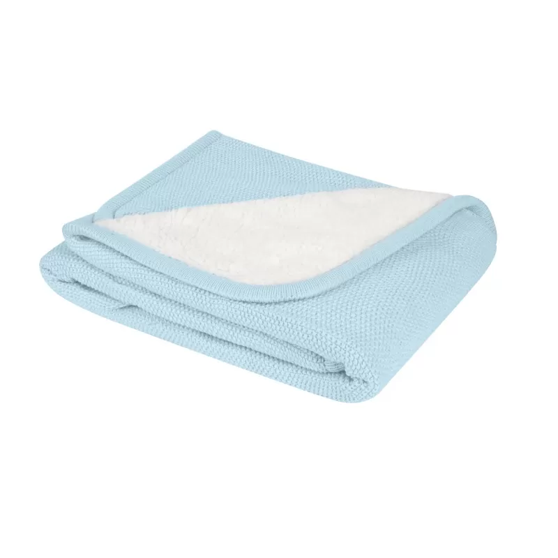 Kikka Boo Pleteno dvostrano baby ćebence 75x100 Dream Big Blue 