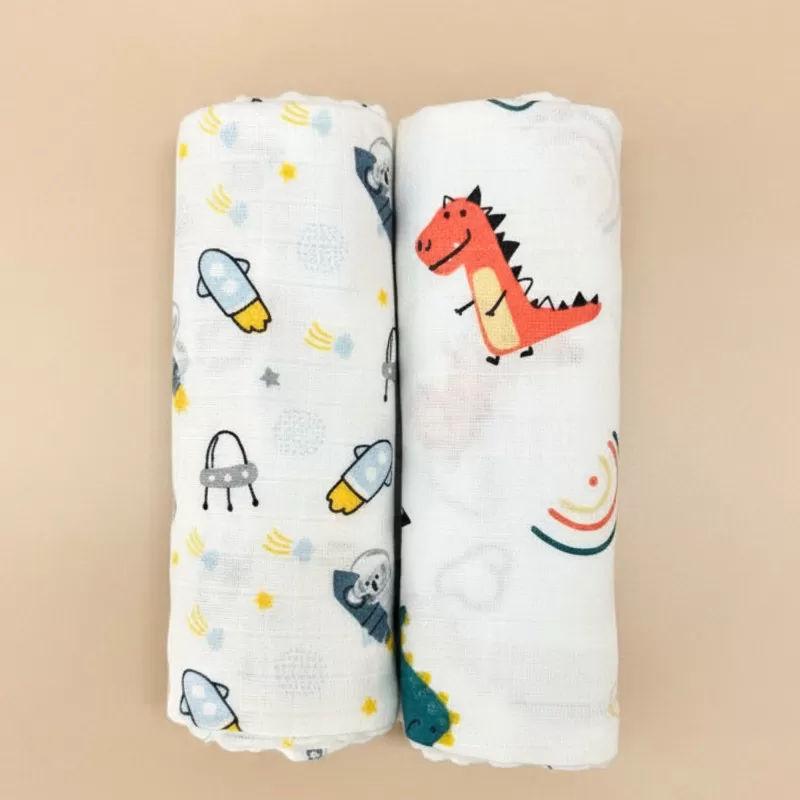 Muslin prekrivac 80x90cm - 2kom 
