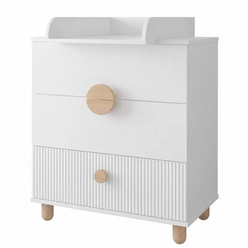 Komoda za bebe LOFT White 