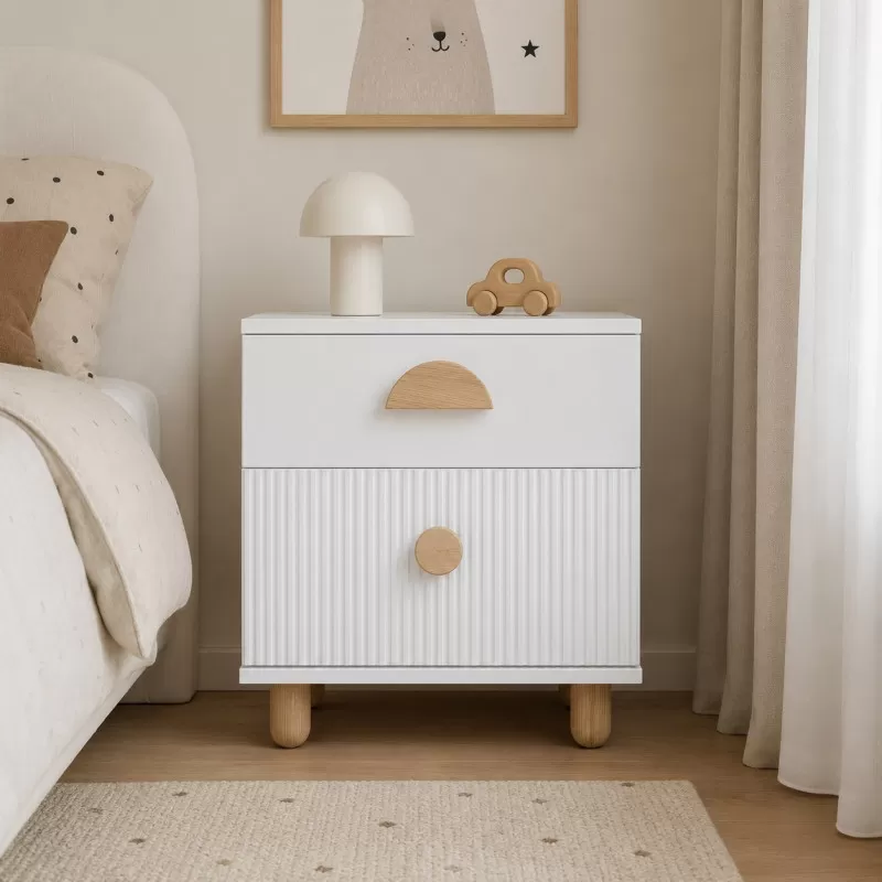Noćni Ormarić LOFT White 