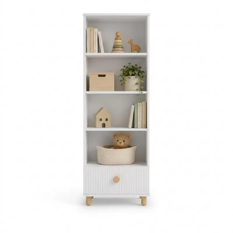 Polica za knjige Loft White 