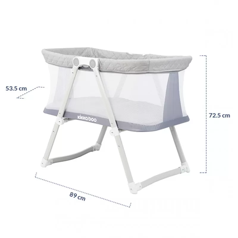 Prenosiva kolevka MOM & ME sa funkcijom ljuljanja - bež 