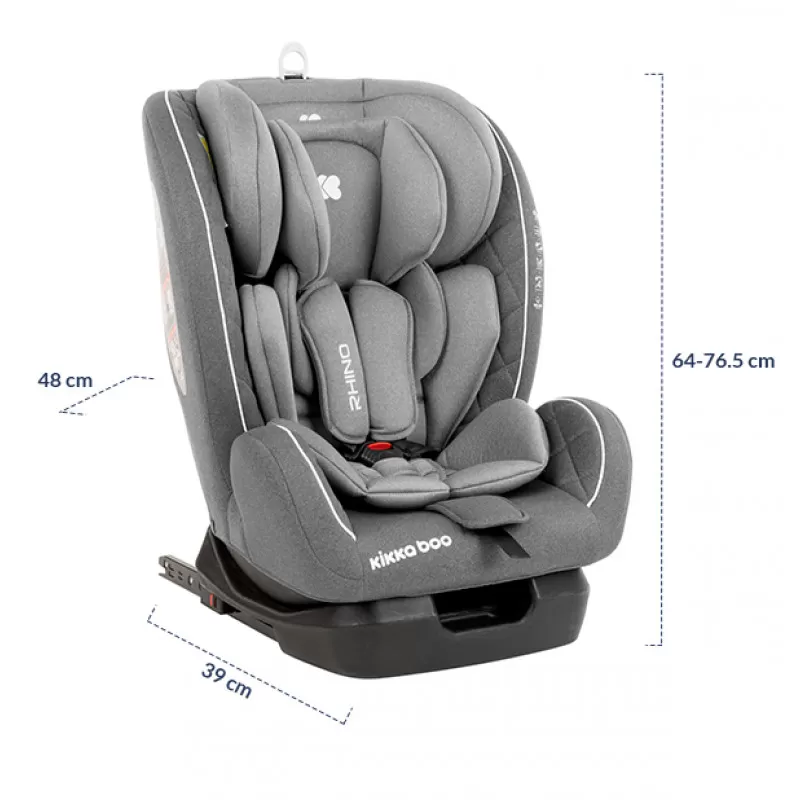 Auto sedište Rhino ISOFIX sivo 