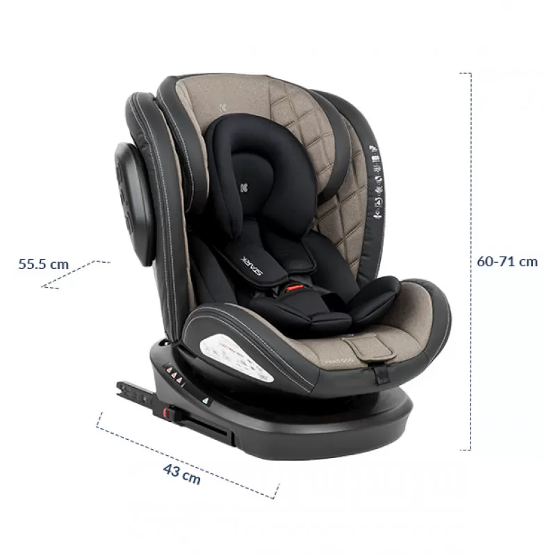 Auto sedište Kikka Boo Stark ISOFIX bež 