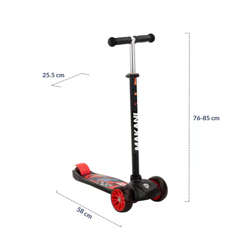 Trotinet Street Race crni - do 50kg 