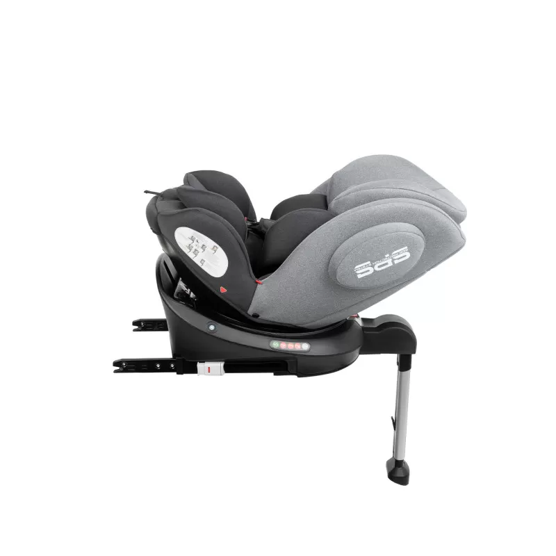 Auto sedište Rhonda Isofix tamno sivo 