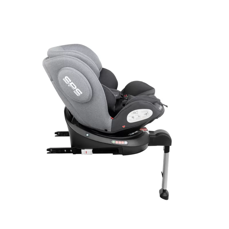 Auto sedište Rhonda Isofix tamno sivo 