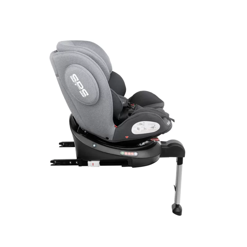 Auto sedište Rhonda Isofix tamno sivo 