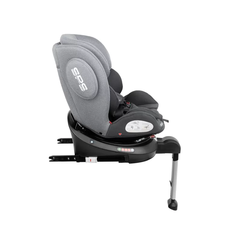 Auto sedište Rhonda Isofix tamno sivo 