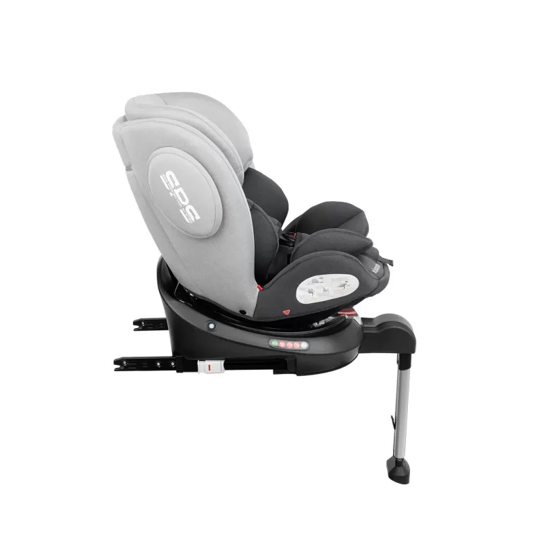 Auto sedište Rhonda Isofix svetlo sivo 