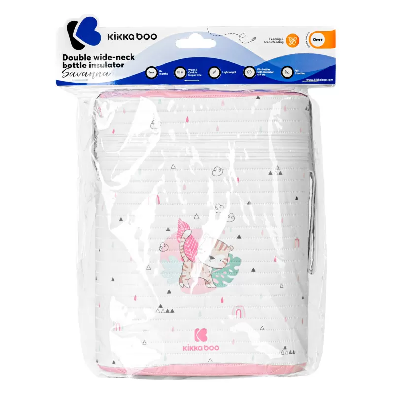 Kikka Boo termos za dve flašice Savanna Pink 