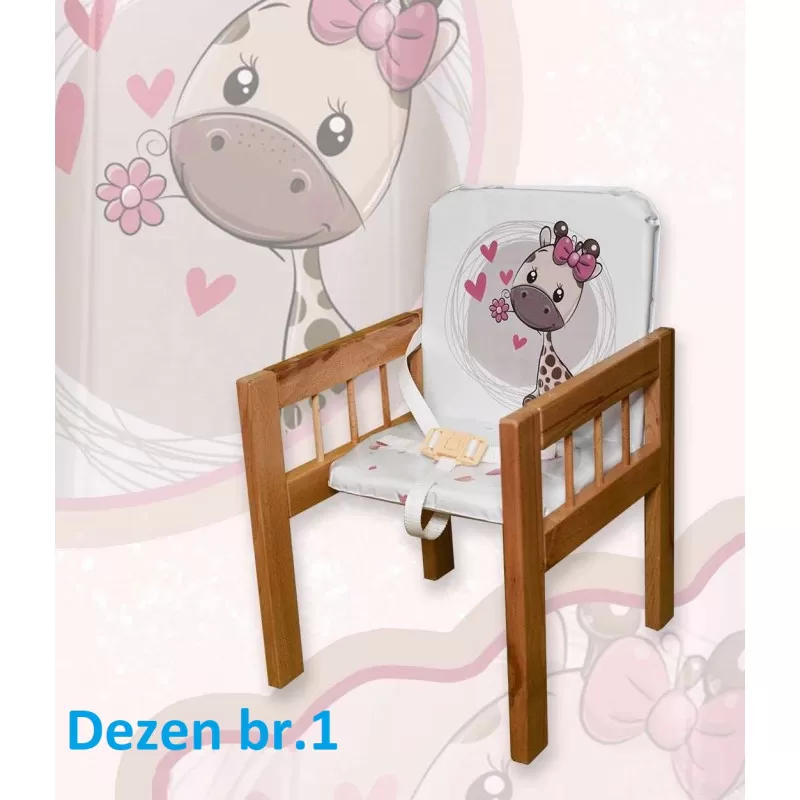 Drvena hranilica 2u1 sa stolom 