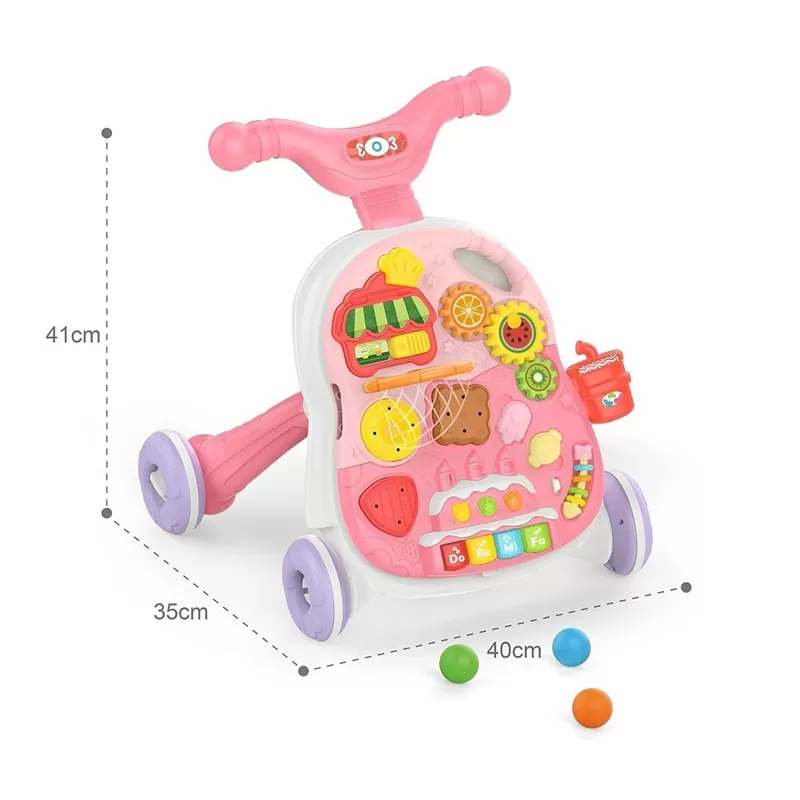 Kikka Boo guralica 2u1 Candy Party Pink 