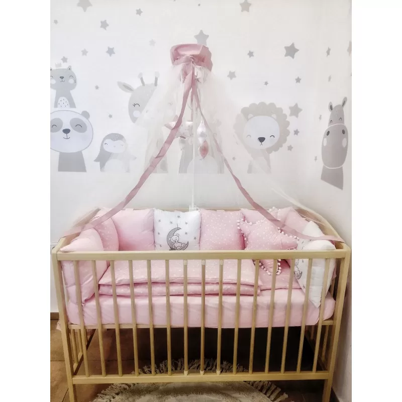Posteljina pink Bear 