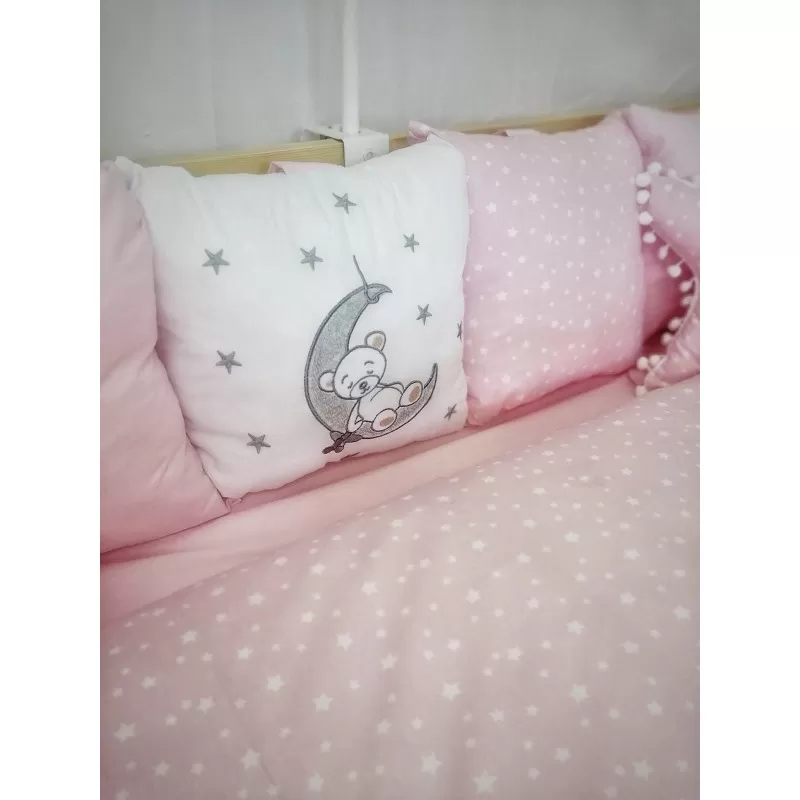 Posteljina pink Bear 