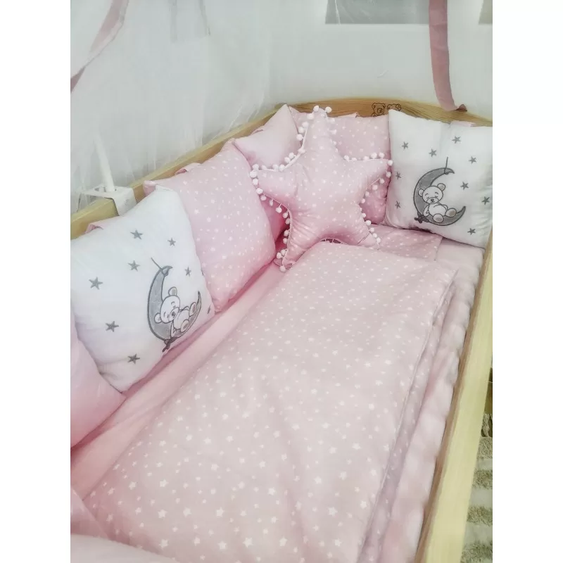 Posteljina pink Bear 