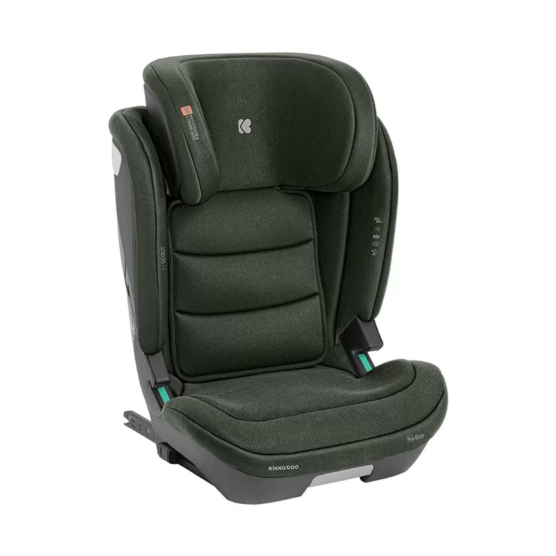 Kikka Boo i-Scout 100-150cm i-Size Army Green ISOFIX 