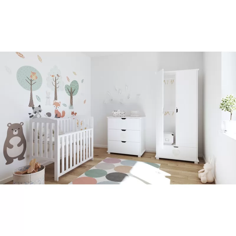 Krevetić Tobi beli 100x50cm 