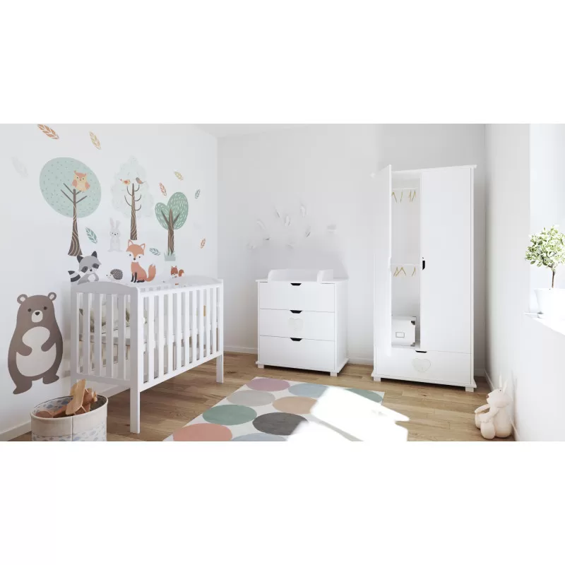 Krevetić Tobi beli 100x50cm 