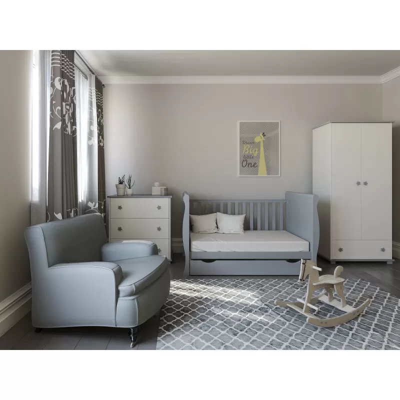 Krevetić Scarlet 140x70cm grey 