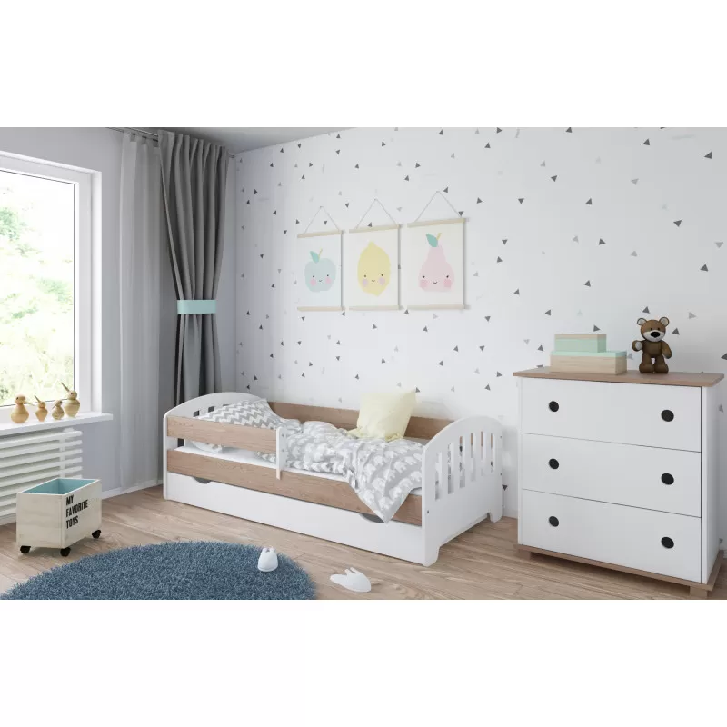 Dečiji krevet Classic White/Dab 