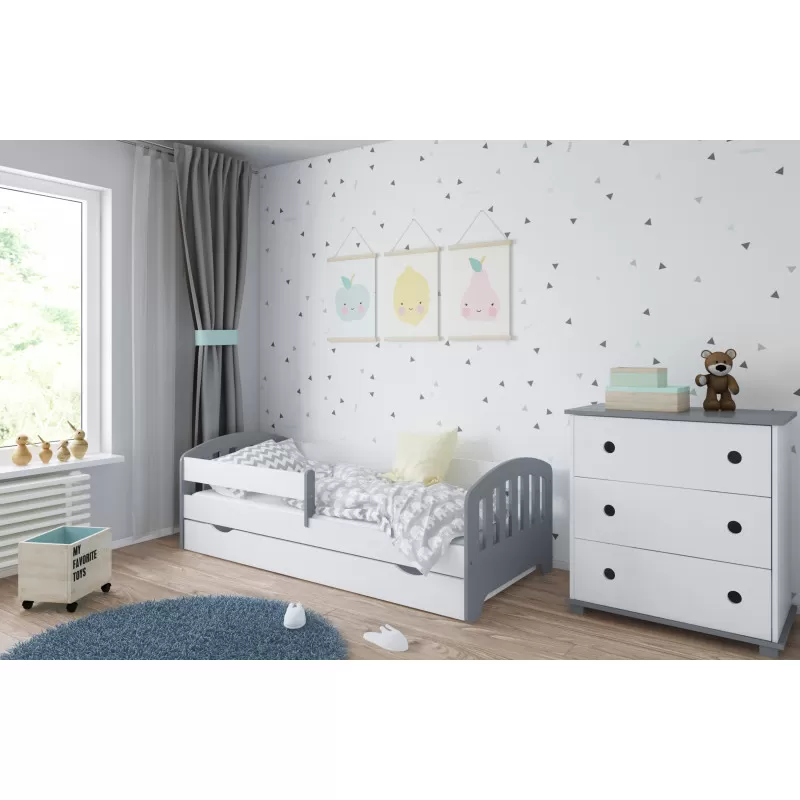 Dečiji krevet Classic Grey/White 