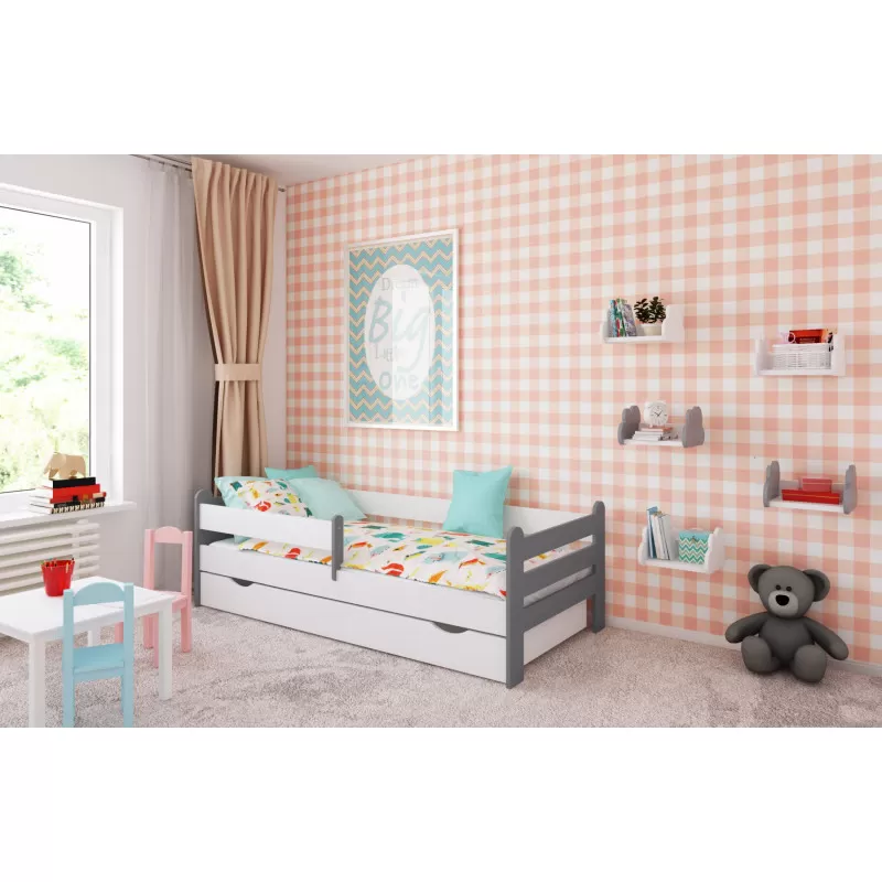 Dečiji krevet Risio Grey/White 