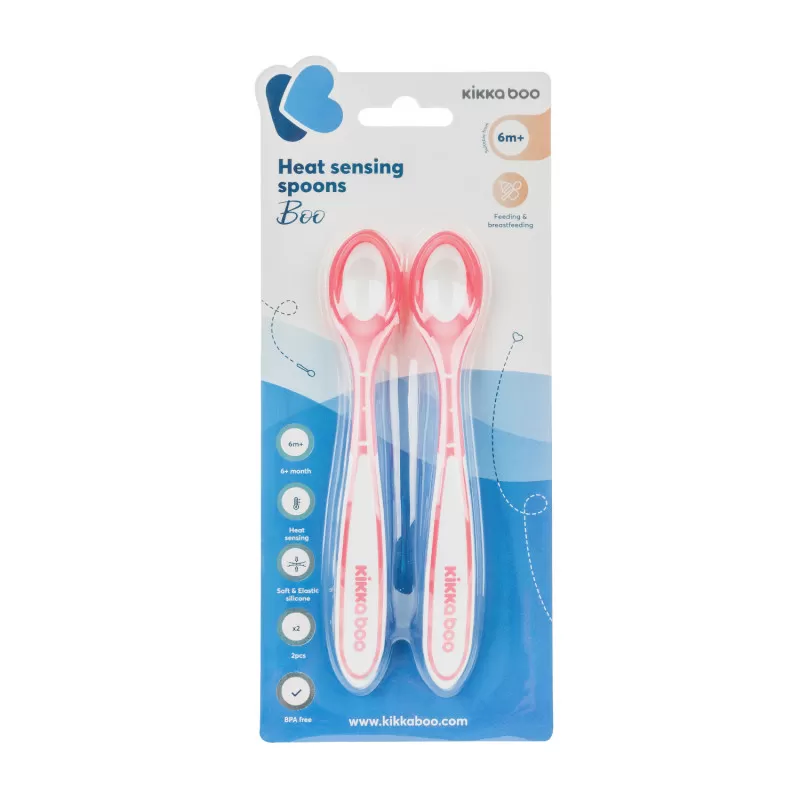 Kikka Boo termoosetljive kašike Pink 2pack 