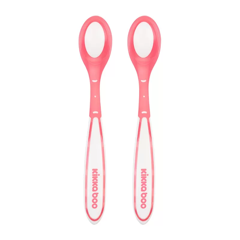 Kikka Boo termoosetljive kašike Pink 2pack 