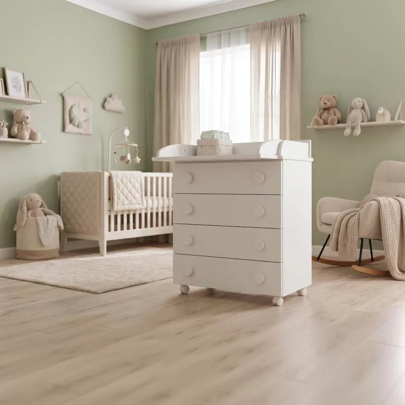 Komoda za bebe sa preklopom 