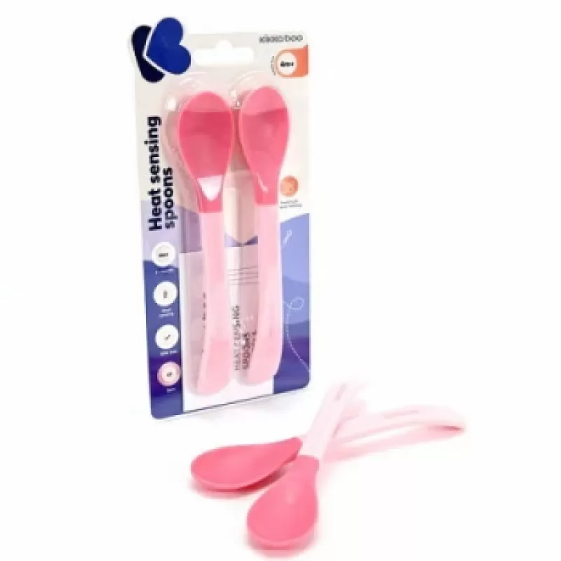 Kikka Boo termoosetljive kašike Pink 2pack 