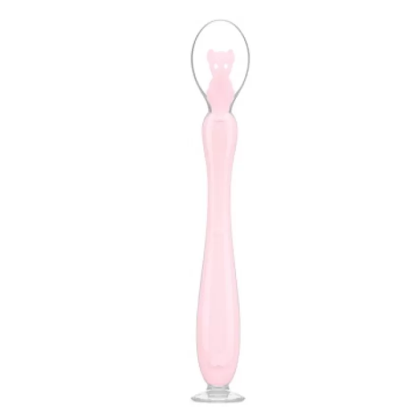 Kikka Boo silikonska kašika sa vakumom Pink 