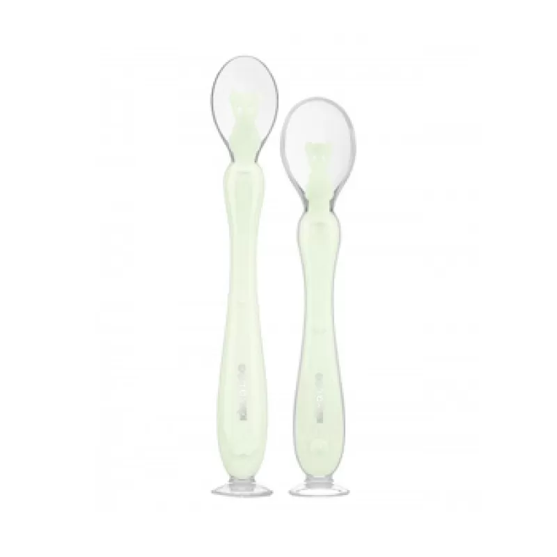 Kikka Boo silikonska kašika sa vakumom 2pack Mint 