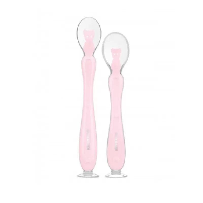 Kikka Boo silikonska kašika sa vakumom 2pack Pink 