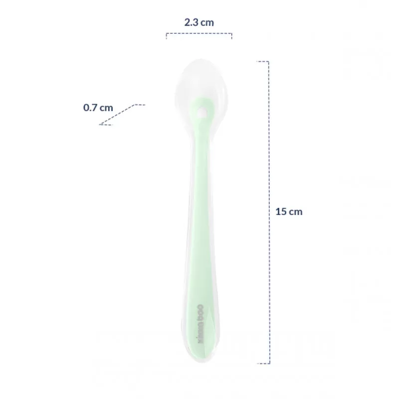 Kikka Boo silikonska kašika u kutiji 2pack Mint 
