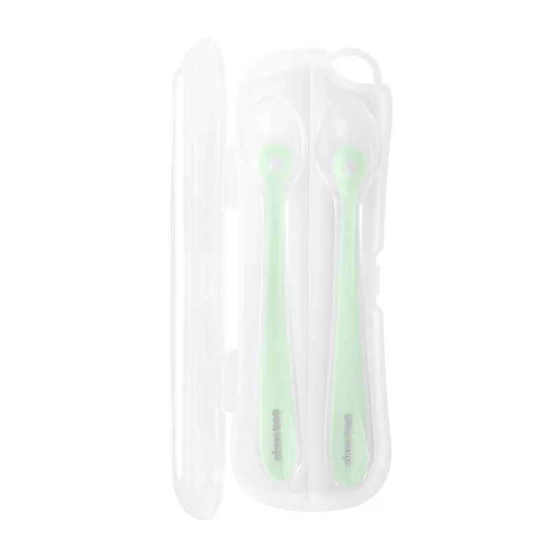 Kikka Boo silikonska kašika u kutiji 2pack Mint 