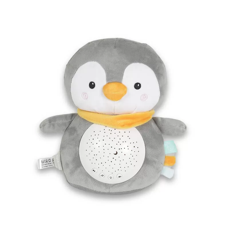 Snuggly noćna lampa i projektor sa belom bukom Penguin 