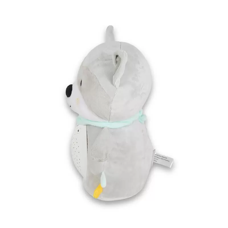 Snuggly noćna lampa i projektor sa belom bukom Racoon 