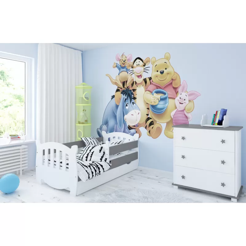 Dečiji krevet Kubus White/Grey 