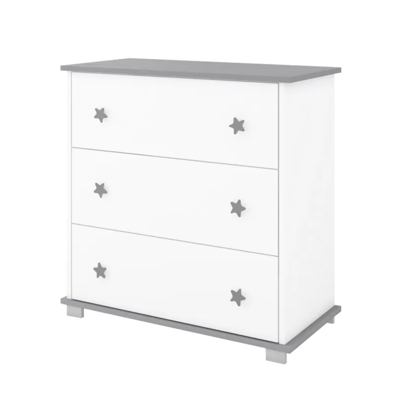 Komoda za bebe Classic Grey 