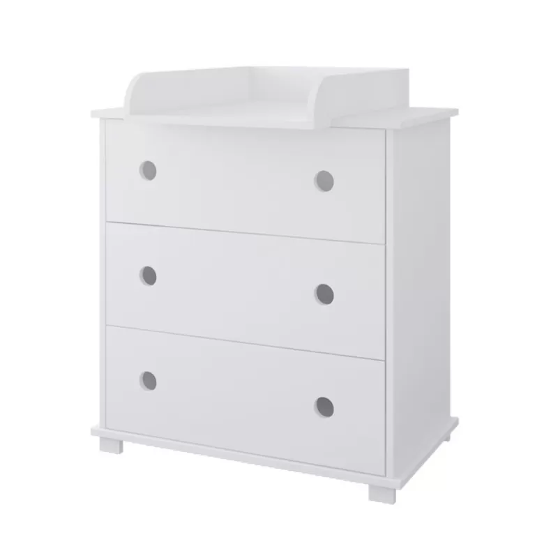 Komoda za bebe Krug - White 