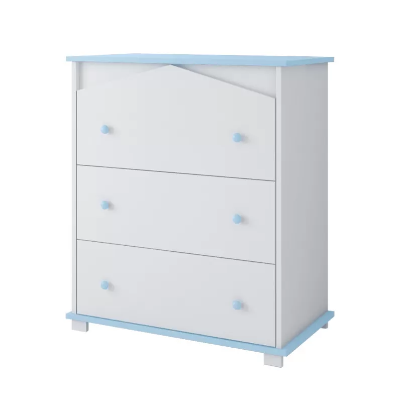 Komoda za bebe Domek – Blue 