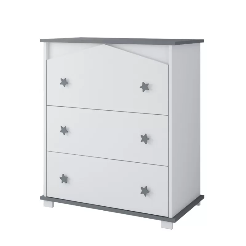 Komoda za bebe Domek – Grey 