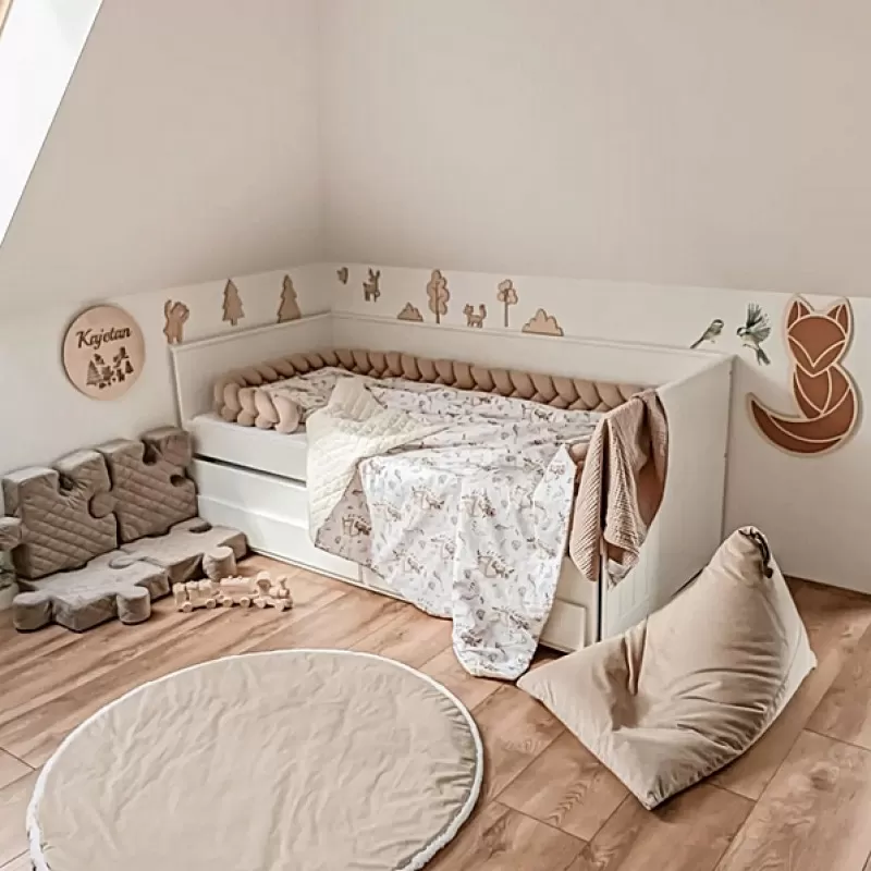 Krevet HOMNES 200x90cm sa fiokom i fiokom za spavanje 